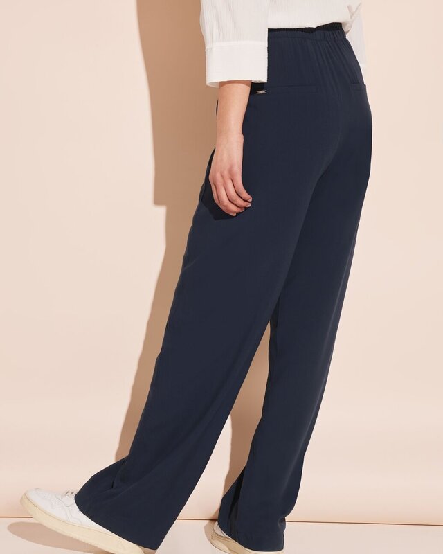 Street One High Waist Pants - Deep Blue