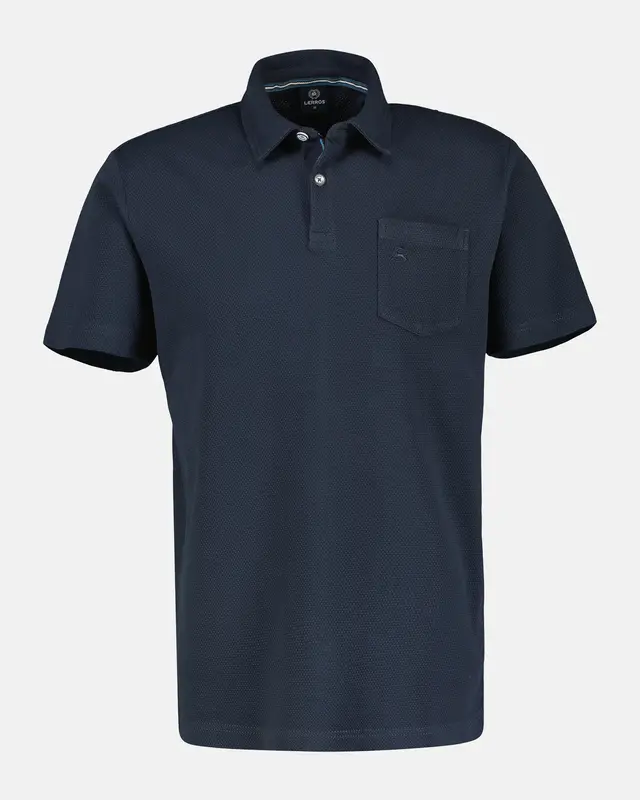 Lerros Wafel Piqué Poloshirt - Classic Navy