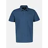 Poloshirt with Waffle Structure - Storm Blue