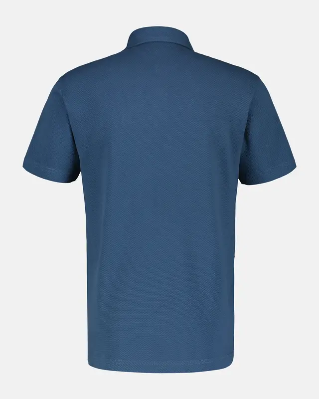 Lerros Wafel Piqué Poloshirt - Storm Blue