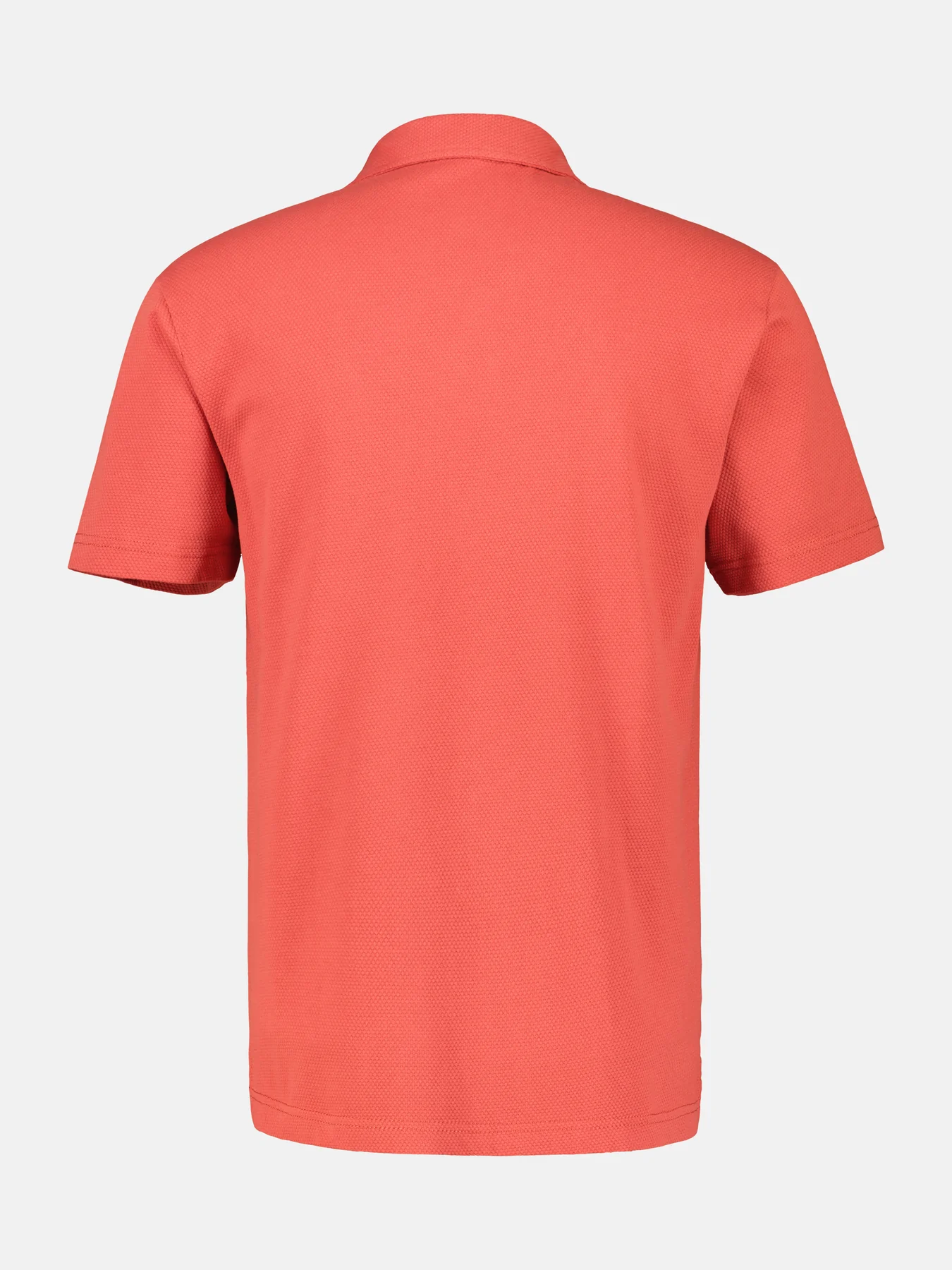 Lerros Wafel Piqué Poloshirt - Deep Coral Red