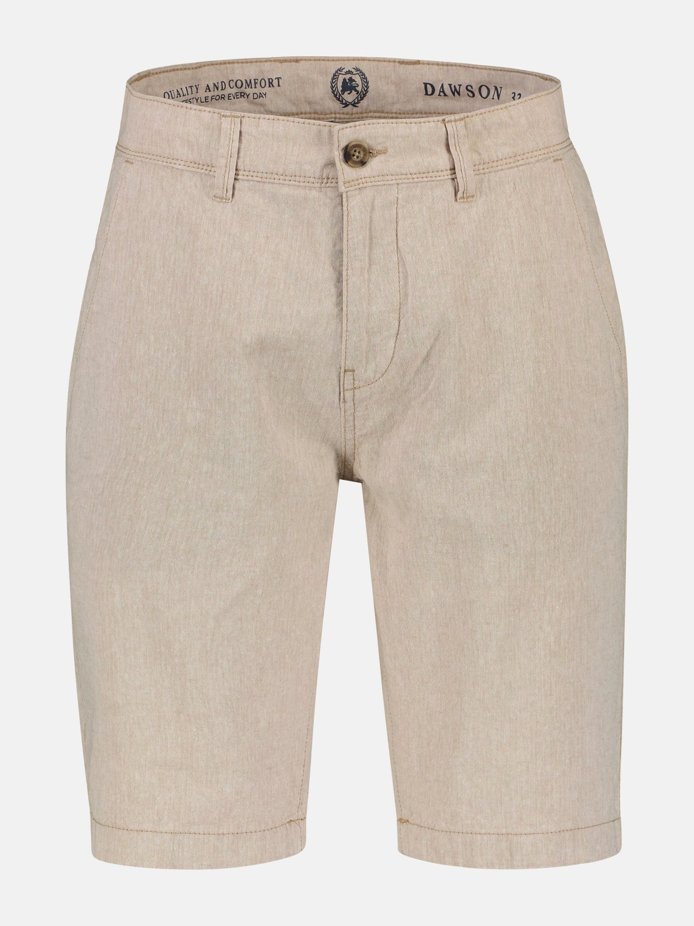 Lerros Linenmix Chino Bermuda Dawson - Dune Beige