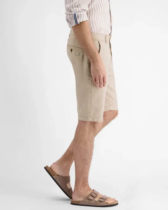 Lerros Linenmix Chino Bermuda Dawson - Dune Beige