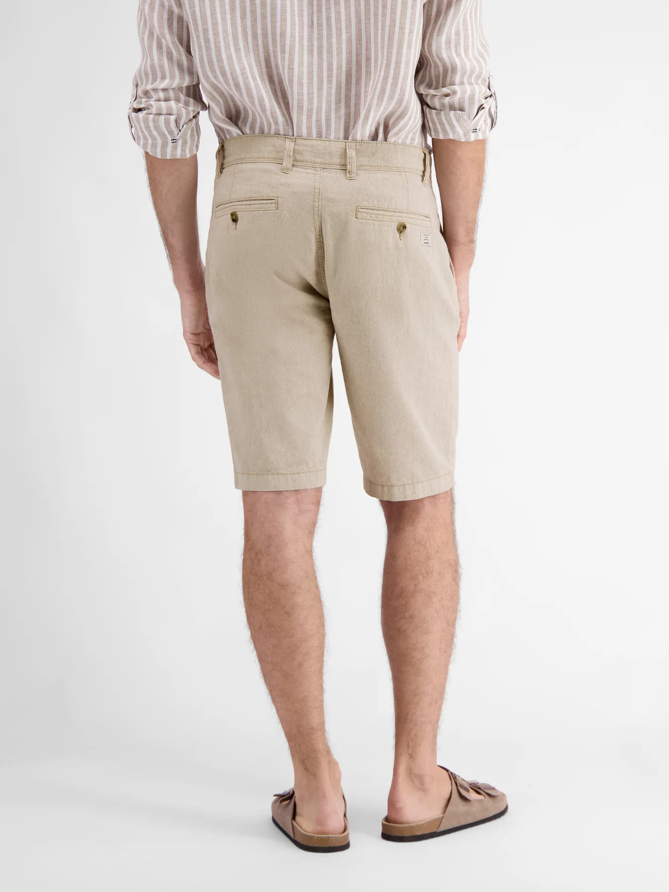 Lerros Linnenmix Chino Bermuda Dawson - Dune Beige