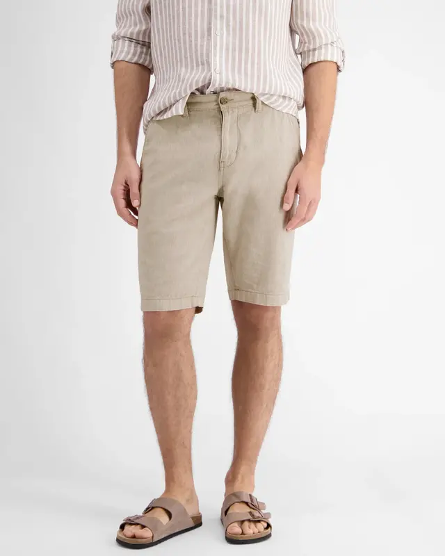 Lerros Linenmix Chino Bermuda Dawson - Dune Beige