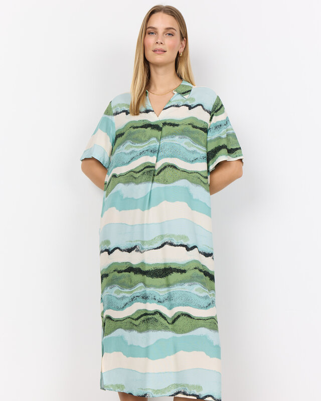 Soyaconcept Dress Elsbet 3 - Aqua Combi