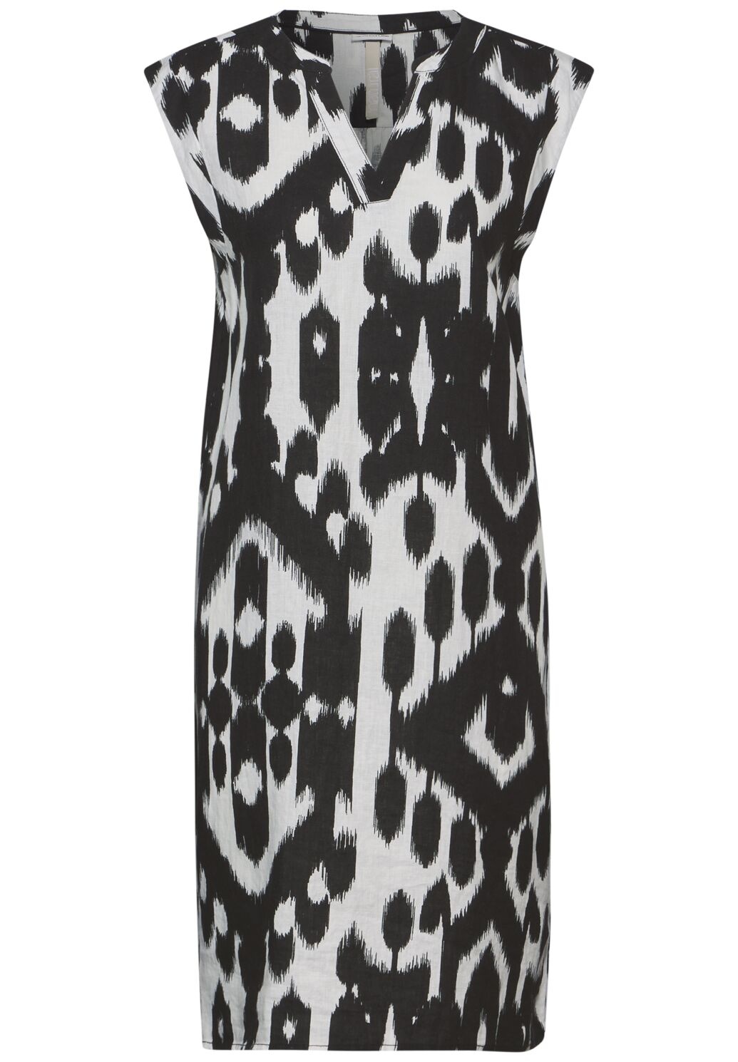 Street One Sleeveless Dress with Print - Black