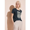 T-Shirt mit Folienprint - Cool Vintage Green