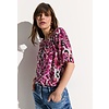 Carmen Blouse with Print - Bloomy Pink