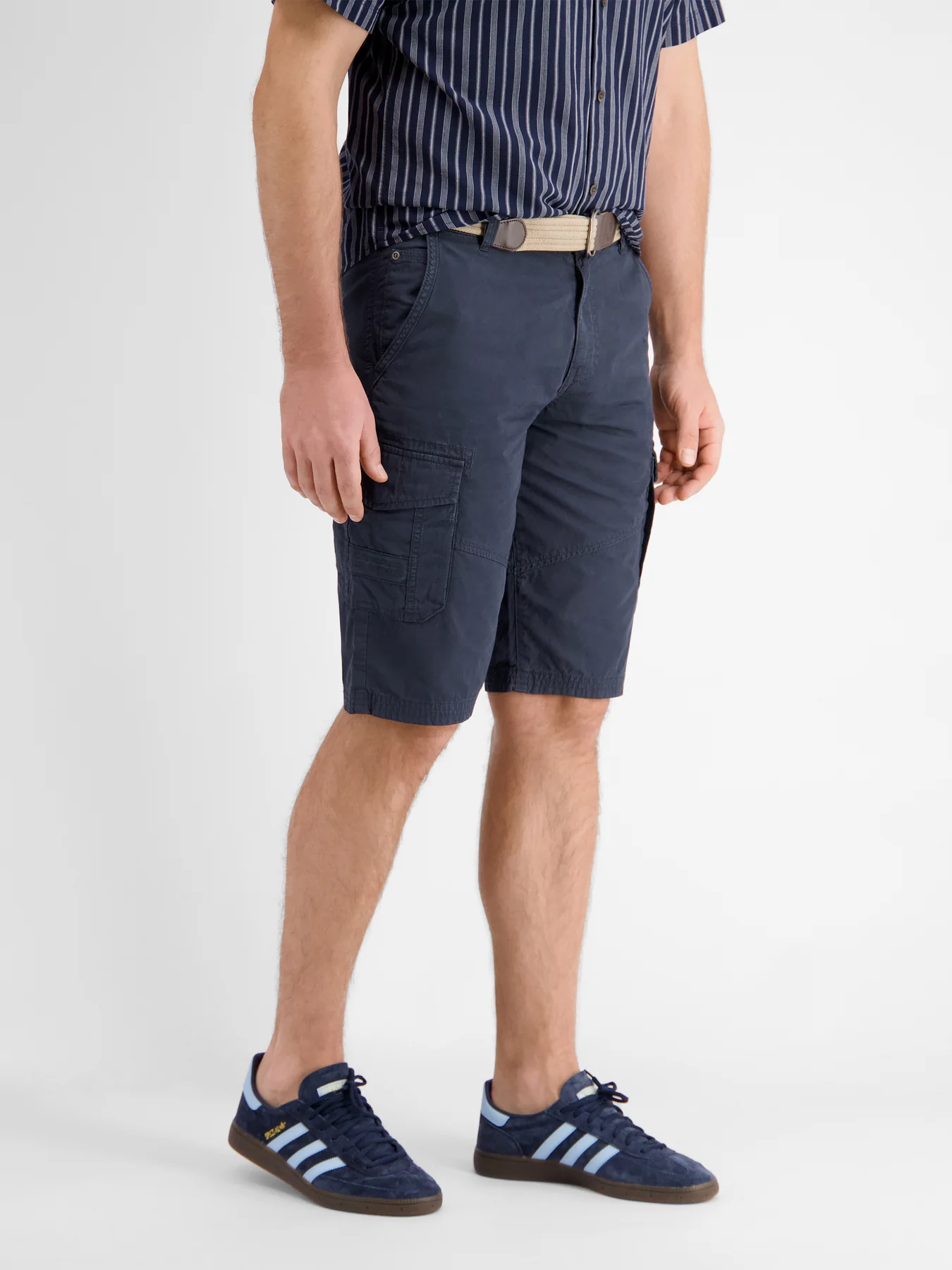 Lerros Cargo Bermuda with Belt - Classic Navy