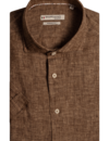 Giordano Short Sleeve Shirt Linenmix - Brown