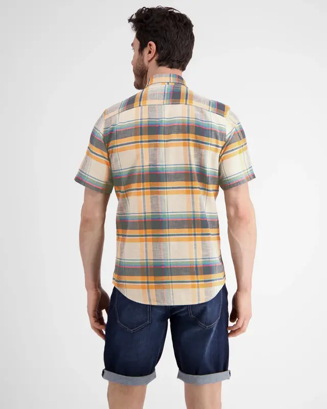 Lerros Kurzarmhemd mit Karomuster - Mango