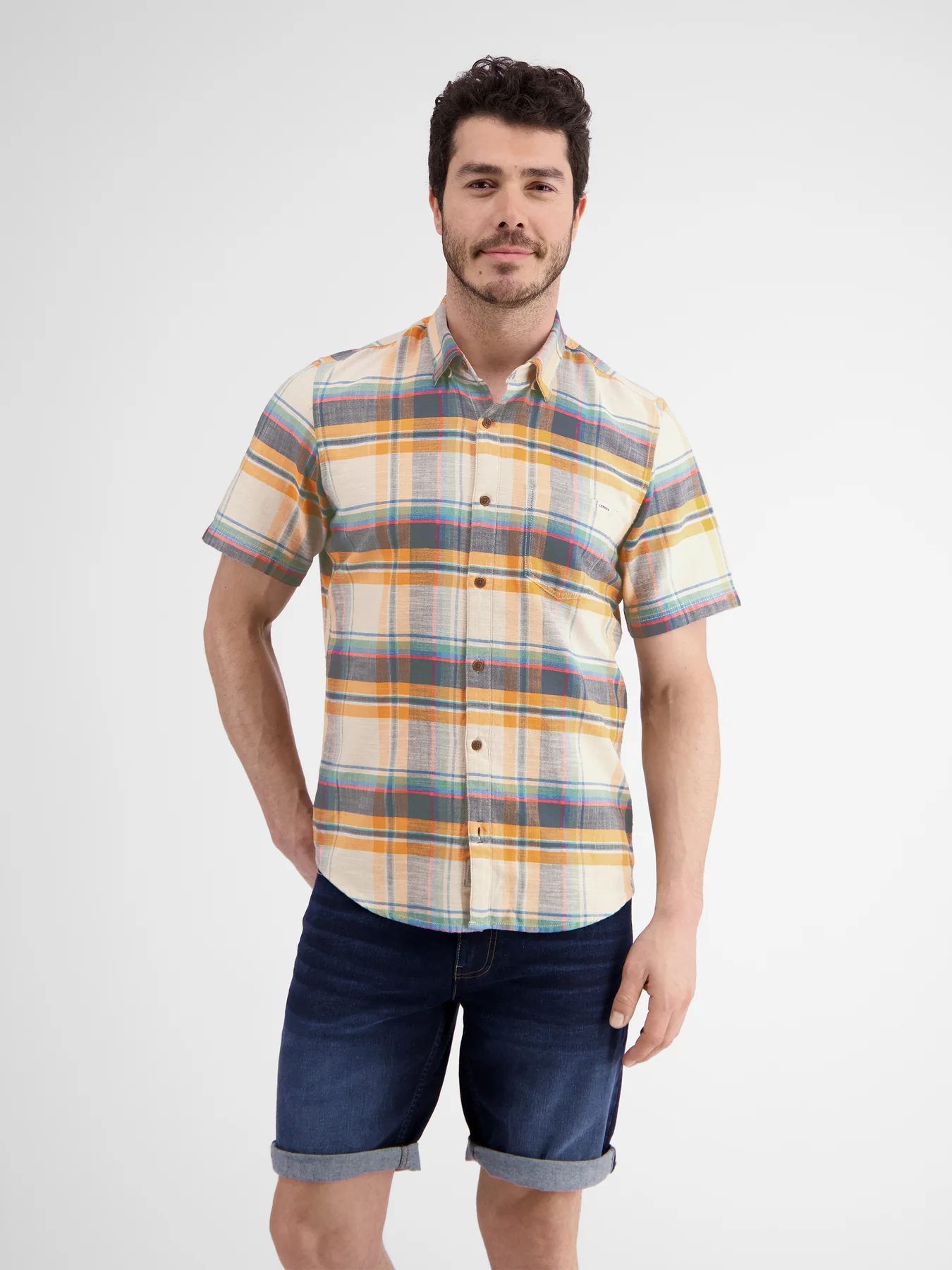 Lerros Short Sleeve Shirt with Print - Mango