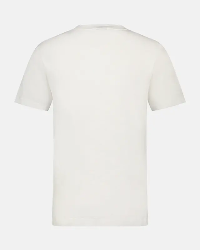 Lerros T-Shirt with Frontprint - Broken White