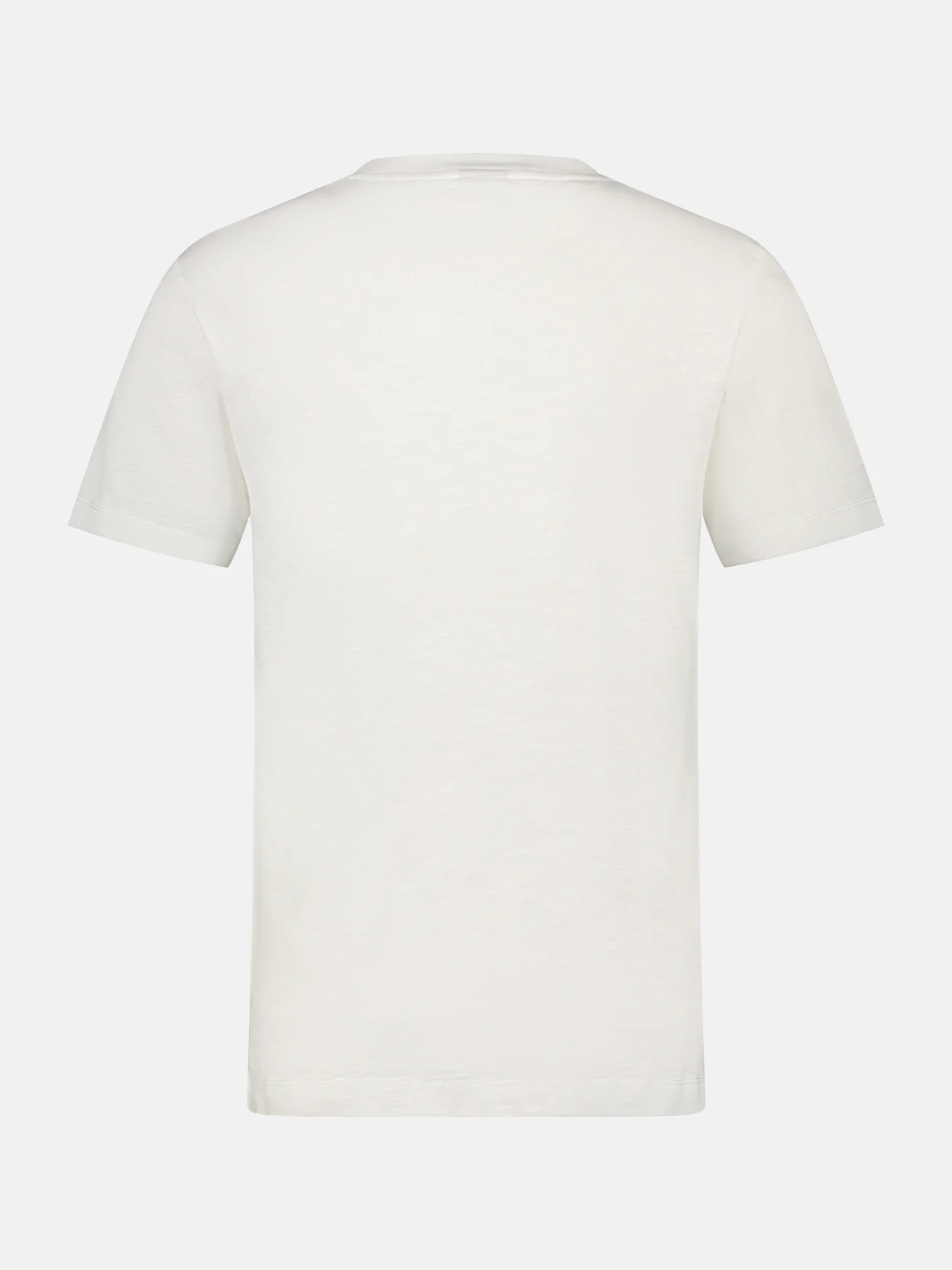 Lerros T-Shirt met Frontprint - Broken White