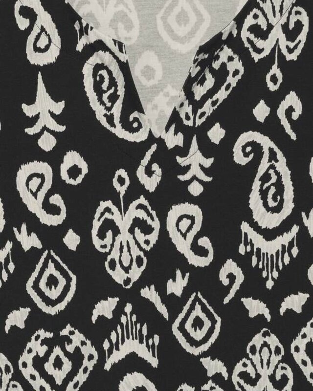 Cecil Printmix Jersey Zomer Jurk - Black