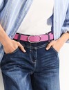 Cecil Imitation Leather Belt - Bloomy Pink