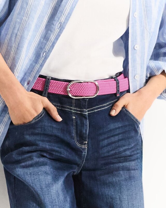 Cecil Imitation Leather Belt - Bloomy Pink