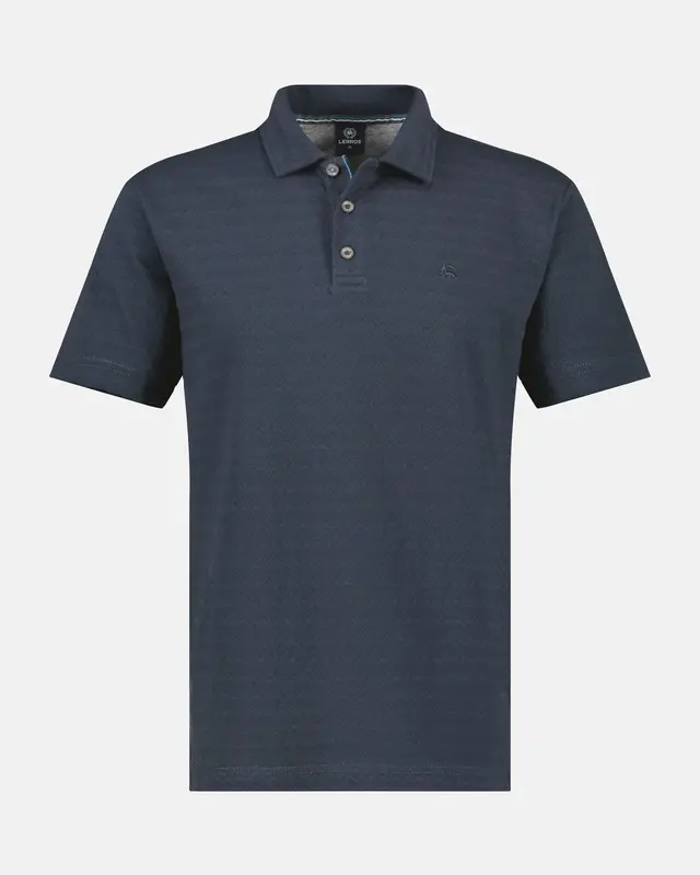 Lerros Poloshirt with Print - Classic Navy
