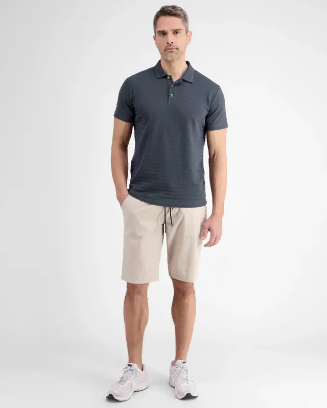 Lerros Poloshirt mit Print - Classic Navy