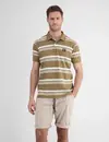 Lerros Gestreept Poloshirt - Desert Sand
