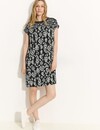 Cecil Printmix Kleid - Black