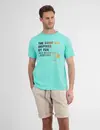 Lerros T-Shirt met Print op de Voorkant - Iced Mint