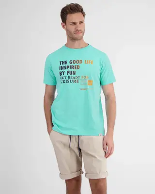 Lerros T-Shirt mit Frontprint - Iced Mint