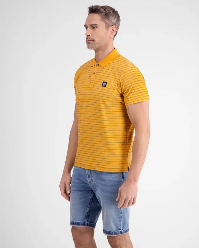 Lerros Striped Poloshirt - Mango