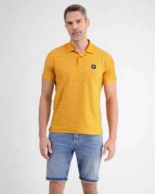 Lerros Striped Poloshirt - Mango