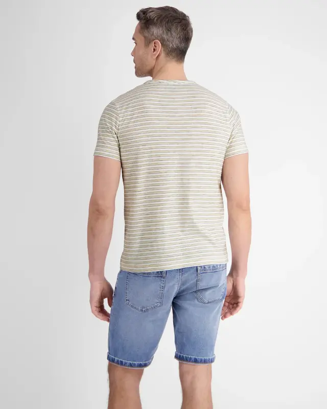 Lerros Striped Serafino Shirt - Broken White