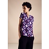 Blouseshirt with Print - Bellflower Lilac