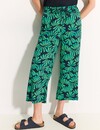 Cecil Viscose Print Broek Neele - Fresh Apple Green