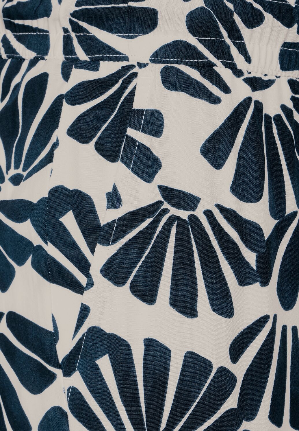 Cecil Viscose Print Pants Neele - Dark Petrol Blue