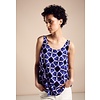 Blousetop with Print - Violet Blue