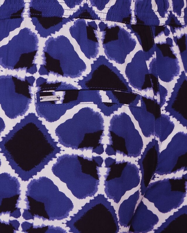 Street One Viscose Pants with Print - Violet Blue