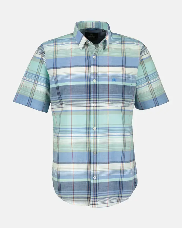 Lerros Karo Kurzarm Shirt - Iced Mint
