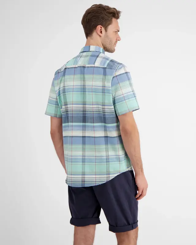 Lerros Karo Kurzarm Shirt - Iced Mint