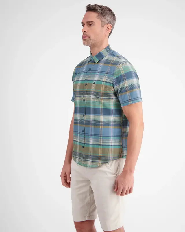 Lerros Karo Kurzarm Shirt - Desert Sand