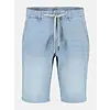 Light Denim Bermuda - Light Blue Used Wash