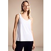 Top mit V-Neck - White