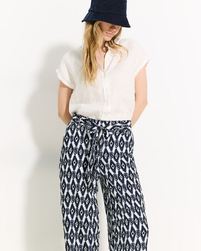 Cecil Hose mit Print Neele - Vanilla White