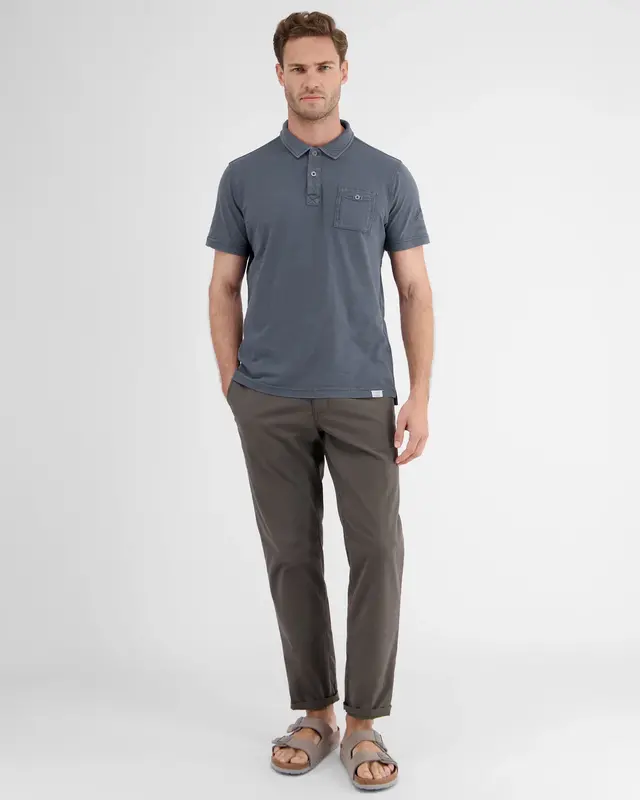 Lerros Poloshirt, Jersey Kwaliteit - Classic Navy