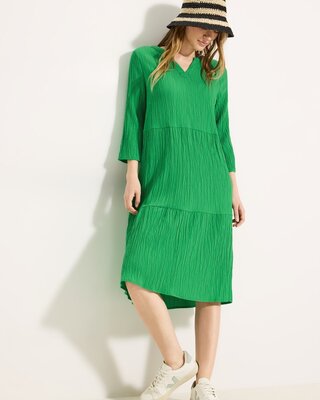 Cecil Tunic Dress with Structure - Fresh Apple Green
