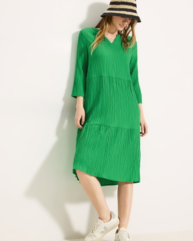 Cecil Tunic Dress with Structure - Fresh Apple Green