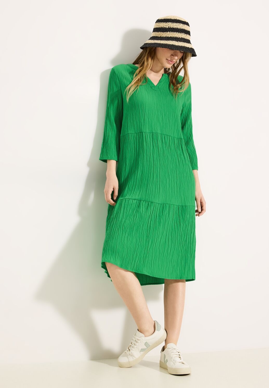 slim fit dress slacks Linen Tunic Dress, Green Tunic main image 0