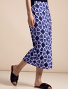 Street One Print Skirt - Violet Blue