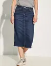 Cecil Midi Jeansrok - Dark Blue Wash