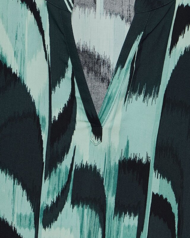 Street One Blouseshirt with Print - Hunter Green