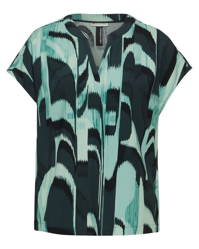 Street One Blouseshirt with Print - Hunter Green